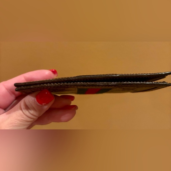 GUCCI AUTHENTIC SYLVIE BIFOLD SHERRY LINE WALLET. EUC - Picture 8 of 13